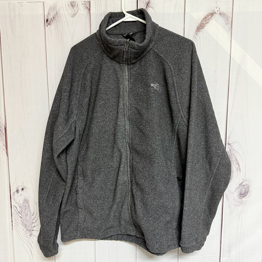 The North Face‎ Men's Full Zip Fleece Jacket XL Gray Fall 2008 EUC